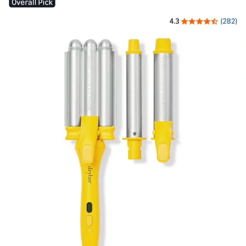 Drybar Mixologist Styling Iron with Yellow and Silver Attachments - Picture 5 of 5